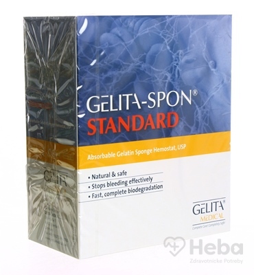 Gelita-spon Standard  GS-210 80x30 mm (priemer) 1x5 ks