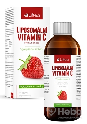 Liftea Lipozomálny Vitamín C  250 ml perorálny roztok jahoda