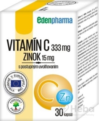 EDENPharma Vitamín C + Zinok  30 kapsúl s postupným uvoľňovaním