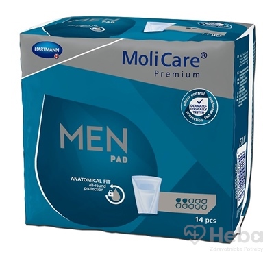 MoliCare Premium MEN PAD 2 kvapky  inkontinenčné vložky pre mužov 1x14 ks