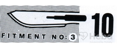 Čepieľky sterilné SURGEON č. 10 (100 ks)