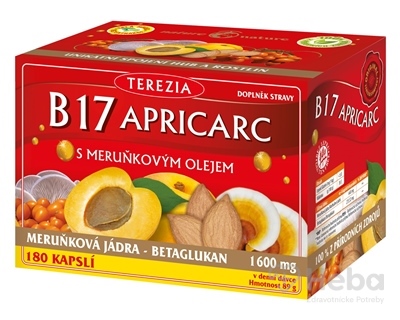 TEREZIA B17 APRICARC s marhuľovým olejom  cps 150+30 zadarmo (180 ks)