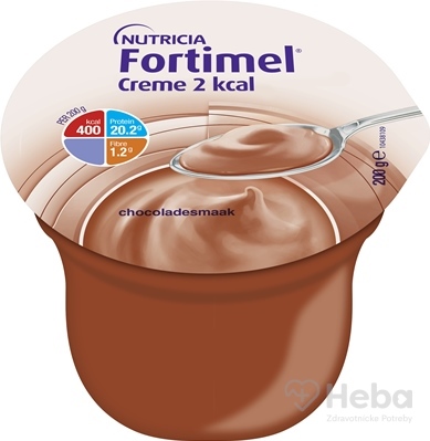 Fortimel Creme 2 kcal  s čokoládovou príchuťou 24x200 g