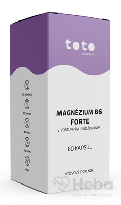 TOTO Magnézium B6 Forte  60 kapsúl s postupným uvoľňovaním