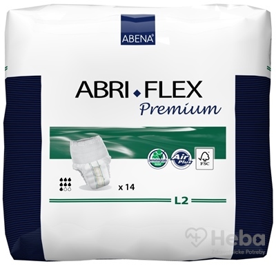 ABENA ABRI FLEX Premium L2  navliekacie plienkové nohavičky, priedušné, boky 100-140 cm, savosť 1900 ml, 1x14 ks