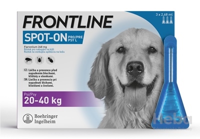 FRONTLINE Spot-On pre psy L (20-40 kg)  3x2,68 ml pipeta