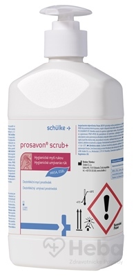 Prosavon scrub+  dezinfekčný umývací prostriedok, s dávkovačom 1x500 ml