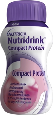 Nutridrink Compact Protein  s jahodovou príchuťou 24x125 ml