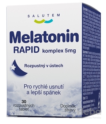 SALUTEM Melatonín rapid komplex 5mg  30 rozpustných tabliet