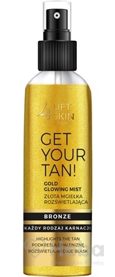Lift4skin Gold Glowing Mist Bronze sprej na zvýraznenie opálenia pokožky  150 ml sprej