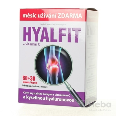 Hyalfit + Vitamín C  90 kapsúl (60+30 zadarmo)