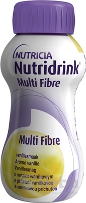 Nutridrink Multifibre  vanilková príchuť 4x200 ml