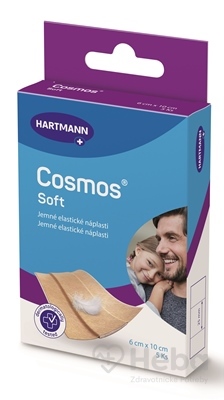COSMOS Jemná  náplasť na rany z netkanej textílie, pre citlivú pokožku (6x10cm) 1x5 ks