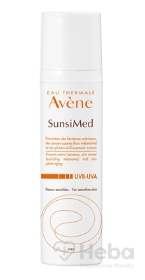 Avene SunsiMed krém na pokožku citlivú na slnečné žiarenie SPF50+  80 ml opaľovací krém