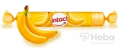 INTACT HROZNOVÝ CUKOR s vitamínom C  s príchuťou banánu (pastilky v rolke) 1x40g