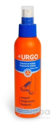 URGO Prevencia mykóz  Nohy a Obuv, 3 účinky v 1, sprej 1x150 ml