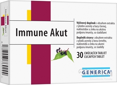 GENERICA Immune Akut  30 cmúľacích tabliet