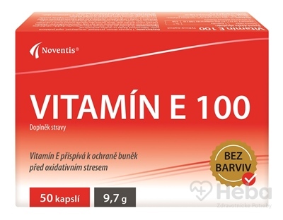 Noventis Vitamín E 100  cps 2x25 ks (50 ks)