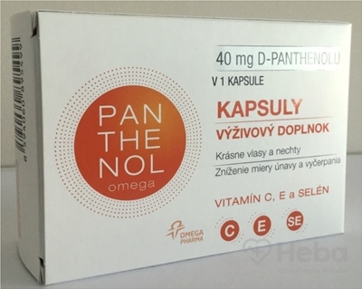 omega PANTHENOL 40 mg  cps 1x60 ks