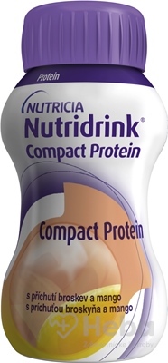 Nutridrink Compact Protein  s príchuťou broskyňa a mango 24x125 ml
