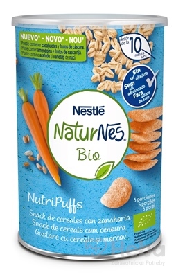 Nestlé NaturNes BIO Chrumky Mrkvové  pšenično-ovsené (od ukonč. 10. mesiaca) 1x35 g