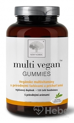 New Nordic Multi Vegan Gummies  120 želé pastiliek