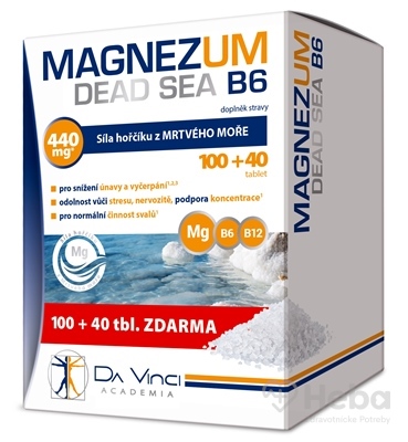 Da Vinci Magnezum Dead sea  140 tabliet (100+40 zadarmo)