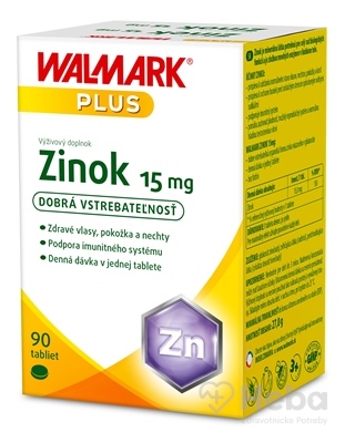WALMARK Zinok 15 mg  90 tabliet