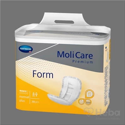 MoliCare Premium Form normal plus  vkladacie plienky, savosť 1483 ml, 1x30 ks