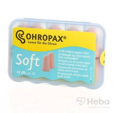OHROPAX SOFT Ušné vložky  v plastovom obale 1x10 ks