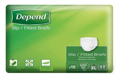 DEPEND Slip SUPER XL  priedušné plienkové nohavičky 1x15 ks