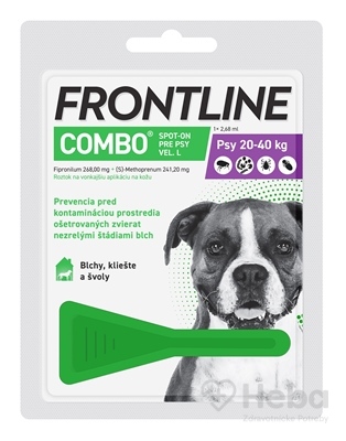 FRONTLINE Combo Spot-On pre psy L (20-40 kg)  2,68 ml pipeta