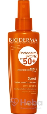 Bioderma Photoderm Bronz sprej na opaľovanie SPF50+  200 ml opaľovací sprej