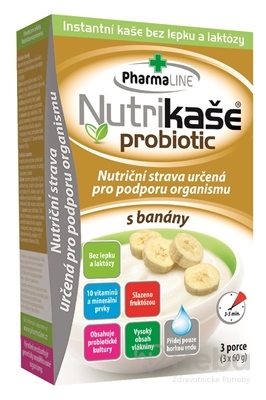 Nutrikaša probiotic - s banánom  3x60 g (180 g)