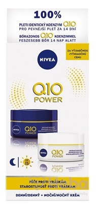NIVEA Q10 Power Denný a nočný krém proti vráskam, 2 x 50 ml