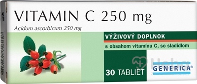 GENERICA Vitamín C 250 mg  30 tabliet