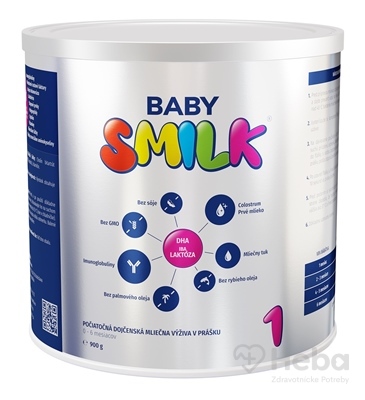 Babysmilk 1  počiatočná dojčenská mliečna výživa v prášku, s Colostrom (0 - 6 mesiacov) 1x900 g