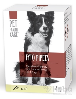 pet Health Care Fyto Pipeta  repelentná, pre psov od 10 kg do 20 kg, 3x10 ml