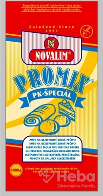 PROMIX-PK špeciál, zmes na bezlepkové jemné pečivo  bez mlieka, laktózy a sóje 1x1000 g
