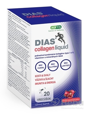 DIAS collagen liquid  gél vo vrecúškach 1x20 ks