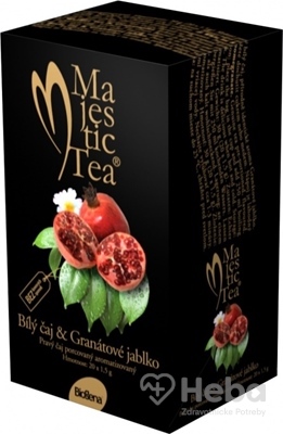 Biogena Majestic Tea Biely čaj & Granátové jablko  čaj 20x1,5 g (30 g)