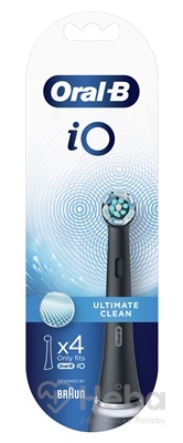 Čistiace hlavice Oral B iO Ultimate Clean Black, Balenie 4 Ks  čistiaca hlavica pre elektrickú zubnú kefku 4ks