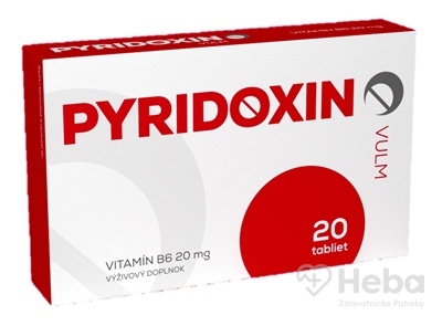 VULM Pyridoxin Vitamín B6 20 mg  20 tabliet