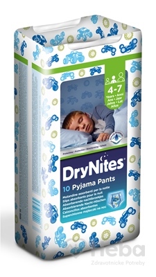 HUGGIES DRY NITES MEDIUM PRE CHLAPCOV (4-7 rokov)  plienkové nohavičky 17-30 kg 1x10 ks