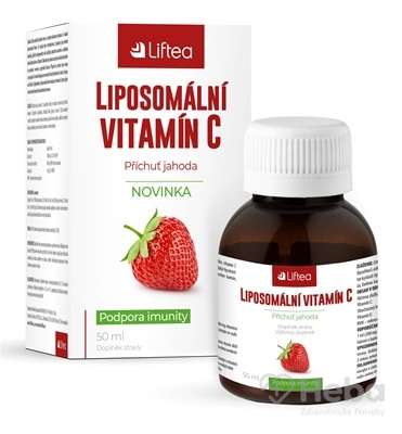 Liftea Lipozomálny Vitamín C  50 ml roztok jahoda + odmerka