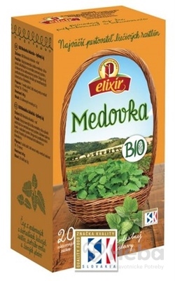AGROKARPATY BIO Medovka  bylinný čaj, čistý prír. produkt, 20x2 g (40 g)
