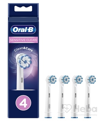 Oral B Náhradné hlavice Sensitive Clean 4ks  náhradná hlavica pre elektrickú zubnú kefku 4ks