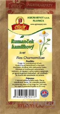 Agrokarpaty Rumanček Kamilkový  bylinný čaj 1x40 g