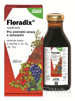 Salus Floradix  250 ml bylinný sirup