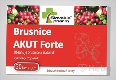 Slovakiapharm Brusnice AKUT Forte  cps 1x20 ks